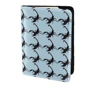 YBGHDAA Porte-passeport avec impression scorpion - Indispensable pour les femmes et les hommes - Pour passeport - Convient à tous les passeports standard, Noir , Taille unique