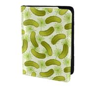 YBGHDAA Porte-passeport avec impression sushi aneth cornichons - Indispensable pour les voyages - Pour homme et femme - Convient à tous les passeports standard, Noir , Taille unique