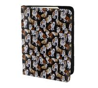 YBGHDAA Porte-passeport imprimé bouledogues anglais indispensable pour homme et femme - Convient à tous les passeports standard, Noir , Taille unique