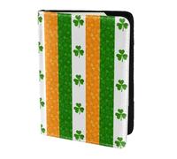YBGHDAA Porte-passeport imprimé drapeau irlandais indispensable pour homme et femme Compatible avec tous les passeports standard, Noir , Taille unique