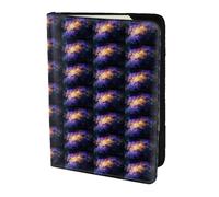 YBGHDAA Porte-passeport imprimé galaxie dans l'univers - Indispensable pour homme et femme - Convient à tous les passeports standard, Noir , Taille unique