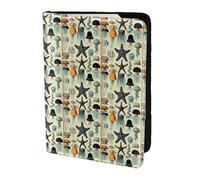 YBGHDAA Porte-passeport imprimé méduse océan indispensable pour homme et femme, convient à tous les passeports standard, Noir , Taille unique