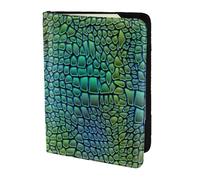 YBGHDAA Porte-passeport imprimé peau d'alligator indispensable pour homme et femme - Convient à tous les passeports standard, Noir , Taille unique