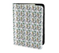 YBGHDAA Porte-passeport imprimé perroquets sur branches - Indispensable pour les femmes et les hommes - Convient à tous les passeports standard, Noir , Taille unique