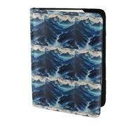 YBGHDAA Porte-passeport imprimé Rocky Mountain - Indispensable pour homme et femme - Convient à tous les passeports standard, Noir , Taille unique