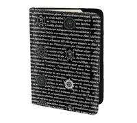 YBGHDAA Porte-passeport imprimé Supernatural Inspiration - Indispensable pour homme et femme - Convient à tous les passeports standard, Noir , Taille unique