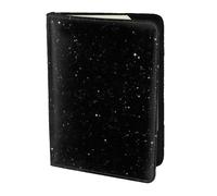 YBGHDAA Porte-passeport noir à paillettes pour homme et femme, convient à tous les passeports standard, Noir , Taille unique