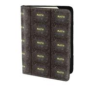 YBGHDAA Porte-passeport pour l'école, les mathématiques, le voyage, indispensable pour les femmes, les hommes, les cartes, les passeports, convient à tous les passeports standard, Noir , Taille unique