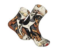 YBGHDAA Porter des vêtements Corgi Chiens Femmes Chaussettes de Veau Chaudes Maison Confortable Chaussettes de Nuit Hiver