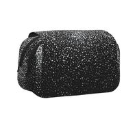 YBGHDAA Trousse à crayons à paillettes argentées brillantes pour stylos gel - Sac de rangement portable pour artiste peinture, Noir , Taille unique, Organiseur de sac