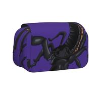 YBGHDAA Trousse à crayons avec impression scorpion - Pour stylos gel - Sac de rangement portable pour artiste, Noir , Taille unique, Organiseur de sac