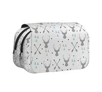 YBGHDAA Trousse à crayons en gel avec motif de flèches de chasse, triangles, cerf, Noir , Taille unique, Organiseur de sac