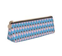 YBGHDAA Trousse à crayons triangulaire avec inscription Little Ballerina Dancing Girl - Cadeau idéal pour garçons et filles, blanc, Taille unique, Trousse de maquillage