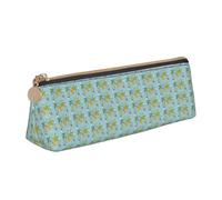 YBGHDAA Trousse à crayons triangulaire avec motif carte du monde pour garçons et filles, blanc, Taille unique, Trousse de maquillage