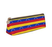 YBGHDAA Trousse à crayons triangulaire avec motif drapeau du Venezuela pour garçons et filles, blanc, Taille unique, Trousse de maquillage