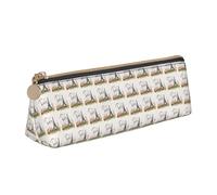 YBGHDAA Trousse à crayons triangulaire avec motif Tour Eiffel de Paris pour garçons et filles, blanc, Taille unique, Trousse de maquillage