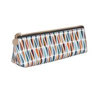 YBGHDAA Trousse à crayons triangulaire style rétro du milieu du siècle avec impression en forme de goutte pour garçons et filles, blanc, Taille unique, Trousse de maquillage