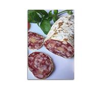 YBHF Affiche de gastronomie - Saucisse sèche française fabriquée avec du fromage Beaufort - Décoration murale rétro esthétique pour chambre et bureau - 30 x 45 cm - Sans cadre