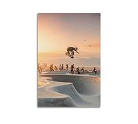 YBHF Affiche de skateboard - Décoration murale rétro esthétique pour chambre et bureau - 50 x 75 cm - Sans cadre