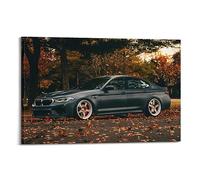 YBHF Affiche de voiture de sport pour BMW M5 - Art mural rétro esthétique - Décoration de chambre de bureau - 30 x 45 cm - Style cadre