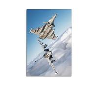 YBHF Poster Avion militaire Rafale Fighter - Décoration murale rétro esthétique - 20 x 30 cm - Style sans cadre