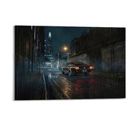 YBHF Poster classique de voiture de sport pour Ford Mustang - Impression d'art mural rétro esthétique - Décoration de chambre ou de bureau - 20 x 30 cm - Style cadre