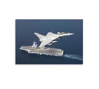 YBHF Poster de combattant militaire Dassault Rafale - Art mural rétro esthétique - Décoration de chambre ou de bureau - 40 x 60 cm - Style sans cadre