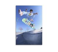 YBHF Poster de planche à roulettes Skate Like A Pro, décoration murale rétro, esthétique, décoration de chambre, de bureau, 40 x 60 cm, sans cadre