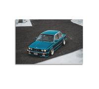 YBHF Poster de voiture de sport classique pour BMW Série 3 E30 - Décoration murale rétro - Esthétique - Décoration de bureau - 40 x 60 cm - Style sans cadre