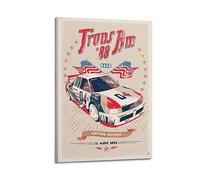 YBHF Poster de voiture de sport pour Audi 90 Quattro IMSA GTO - Impression d'art mural rétro esthétique - Décoration de chambre ou de bureau - 20 x 30 cm - Style cadre