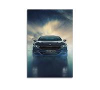 YBHF Poster de voiture de sport pour BMW M 3 Coupé Bleu Impression murale rétro esthétique Décoration de chambre 30 x 45 cm Sans cadre