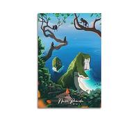 YBHF Poster de voyage vintage Nusa Penida - Décoration murale rétro esthétique pour chambre et bureau - 40 x 60 cm - Sans cadre