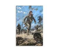 YBHF Poster militaire vintage de la Seconde Guerre mondiale - Impression d'art mural rétro esthétique - Décoration de chambre ou de bureau - 30 x 45 cm - Style sans cadre