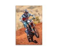 YBHF Poster mural décoratif rétro esthétique sans cadre - Motif moto tout-terrain - 60 x 90 cm