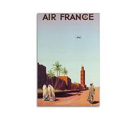 YBHF Poster vintage AIR FRANCE - Impression d'art mural rétro esthétique - Décoration de chambre ou de bureau - 30 x 45 cm - Style sans cadre