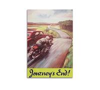 YBHF Poster vintage « Journey's End » - Décoration murale rétro esthétique pour décoration de chambre - Pour décoration de maison et de bureau - 40 x 60 cm - Sans cadre