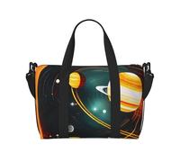 ybhgvc Sac de voyage unisexe avec imprimé Jupiter Saturne - Sac à main léger et résistant à l'eau - Sac fourre-tout pour w nd et vacances