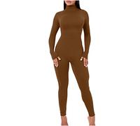 Ybing Combinaison de sport décontractée en coton et lin pour femme - Pantalon d'été avec taille élastique - Pour tous les jours - Jambes larges - Pantalon de vacances décontracté - Pantalon de sport