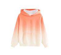 Ybing Sweat à capuche pour fille et garçon - Dégradé de couleurs - Sweat à capuche décontracté avec capuche - Haut à capuche fin - Chaud - Avec poche - Confortable - Pull léger à manches longues