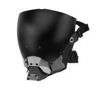 YBJMSFA Cyberpunk Mask Techwear Masque futuriste, noir, lentille anti-buée, costume de jeu de rôle pour Halloween, masque de casque de chevalier