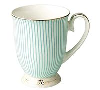 YBK Tech Euro style Coupe & Soucoupe Ensemble Art OS Chine Céramique Thé Café Coupe pour Accueil Cuisine Mariage (Rose bleue)