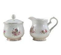 YBK Tech Pot à lait et sucrier en porcelaine anglaise pour dégustation de café