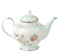 YBK Tech Service à thé en porcelaine anglaise Motif rose et robe, tasse et soucoupe, théière de 822 g
