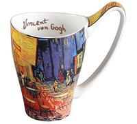 YBK Tech Tasse à café en porcelaine anglaise 473 ml - Design inspiré des peintures de Van Gogh (café de nuit)