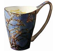 YBK Tech Tasse à café en porcelaine anglaise 473 ml - Design inspiré des peintures de Van Gogh (fleur d'abricot)
