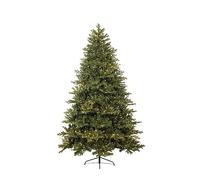 YBNKKUXKN Arbre de noël Christmas Tree 7Feet Tall Artificial Tree with Metal Base Artificial Holiday Trees Easy to Set Up Easy to Connect Sapin Noel(Light,1.5m)