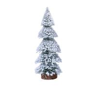 YBNKKUXKN Arbre de noël Mini Sapin de Noël enneigé avec Base, décoration floquée réaliste for Tables et Jardins Miniatures, décoration d'hiver Durable à Faire soi-même Sapin Noel(29cm)