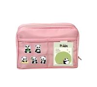 YBNKKUXKN Boîtier à Crayon Trousse à Crayons esthétique et Mignonne, Sac Oxford, Porte-Stylo, boîte de Papeterie, Organisateur de Rangement de Grande capacité(Roze)