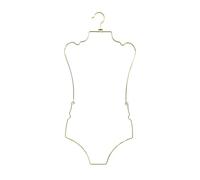 YBNKKUXKN Cintres Cintre en métal en Forme de Corps, présentoir de Bikini Pliable, Poteau de Support adapté au Rangement des Maillots de Bain, Disponible en Quatre Couleurs Cintre(Gold)