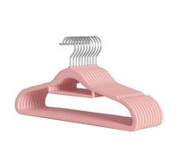 YBNKKUXKN Cintres Lot de 10 cintres en Peluche Ultra Larges et antidérapants, organiseurs de Garde-Robe multifonctionnels for Chambres et magasins de vêtements Cintre(Roze)